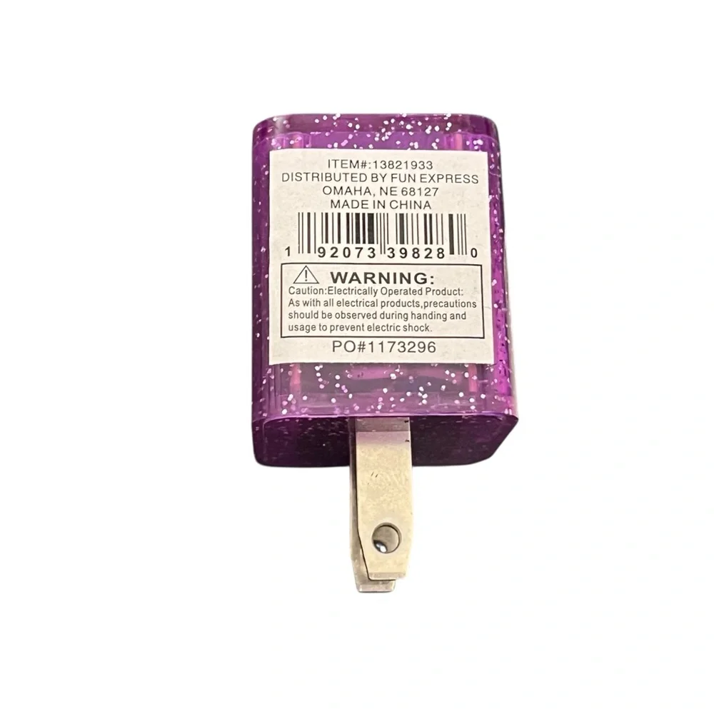 Color-Changing USB-A Wall Charger Purple